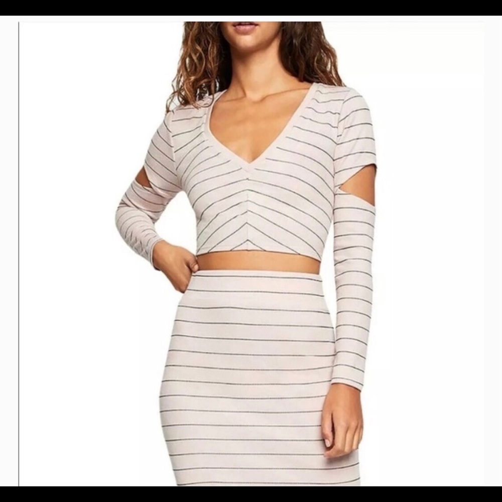 BCBG Striped Skirt Set